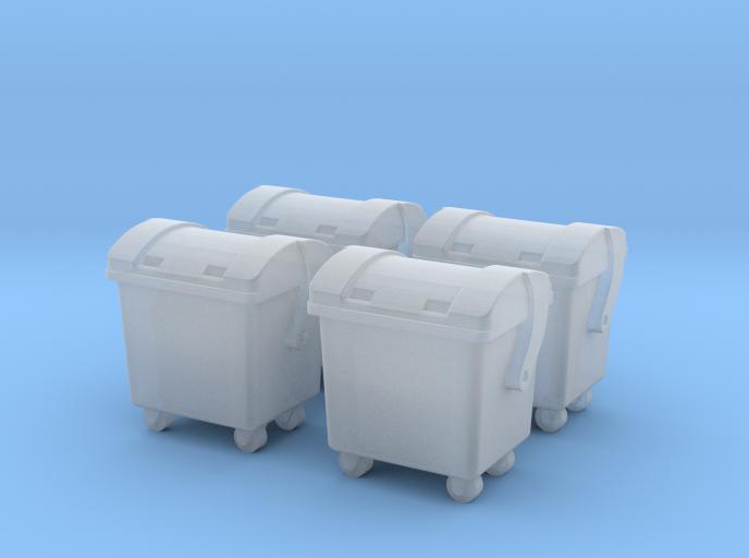 N Scale 4x Waste Container