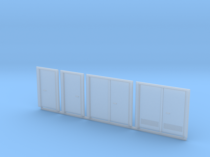 HO Scale Doors 4pc