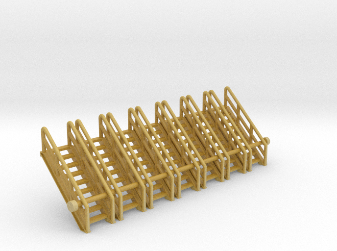 N Scale Stairs 9 (7 pc)