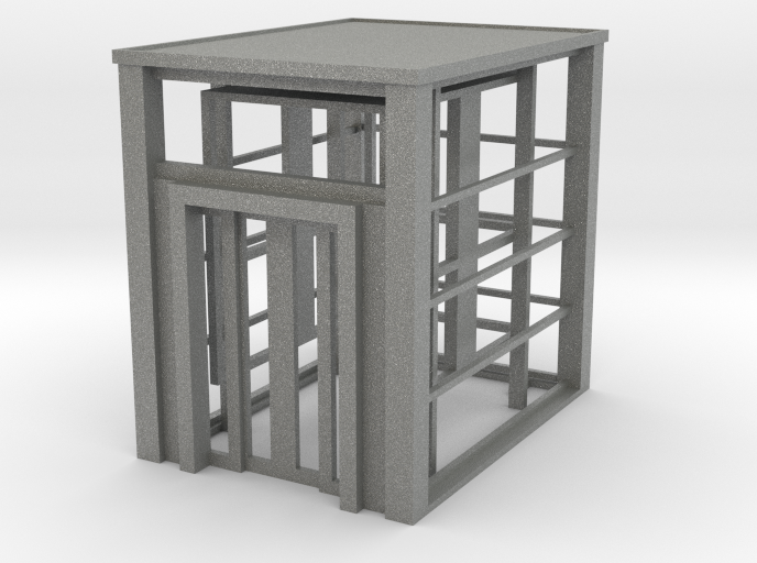 HO Scale Station Platform Elevator w cage