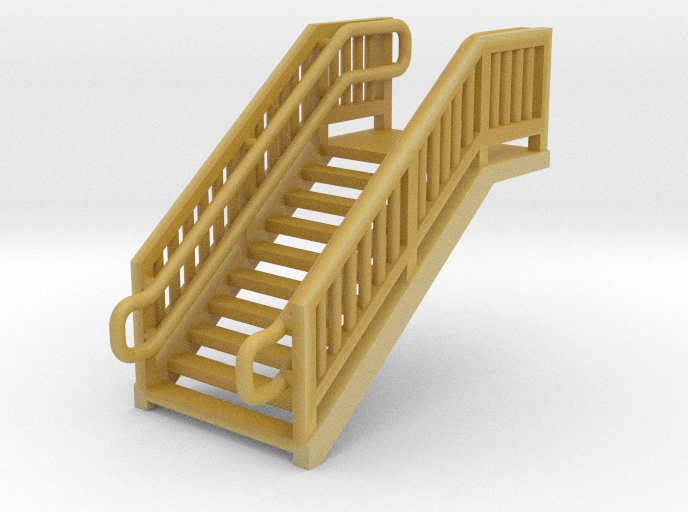 N Scale Steel Station Stairs H12.5W12.5mm