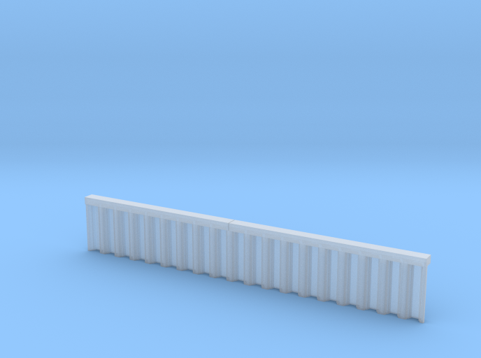 N Scale Sheet Piling Quay Wall H23 L142.5