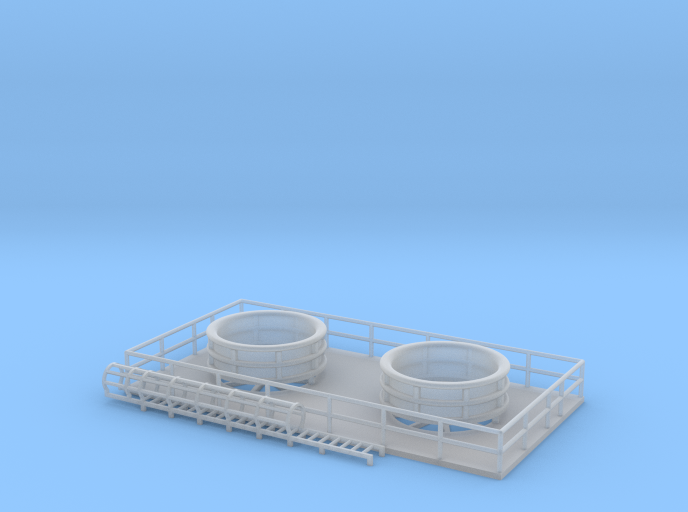 N Scale Large Chiller Part 2 (Roof)