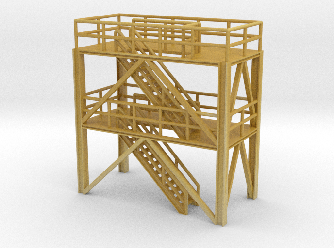 N Scale Refinery Stairs H36