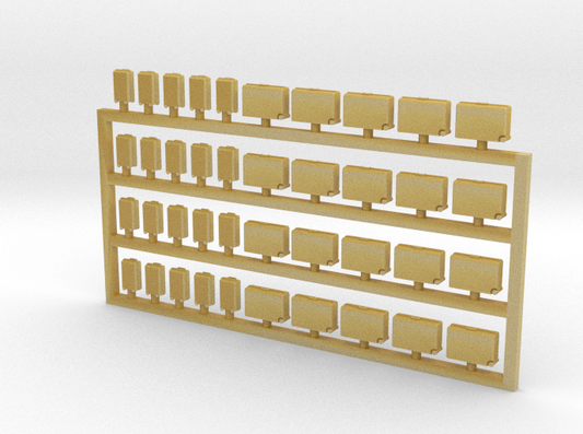 N Scale 40x Modern Luggage