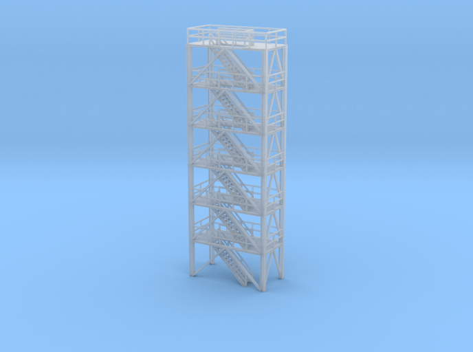 N Scale Refinery Stairs H109