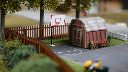 HO Scale Basketball Hoop