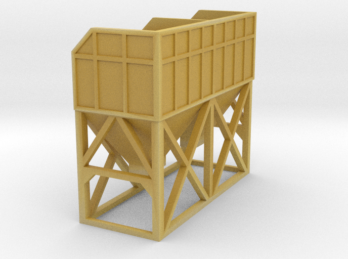 N Scale Concrete Plant Hopper 30mm