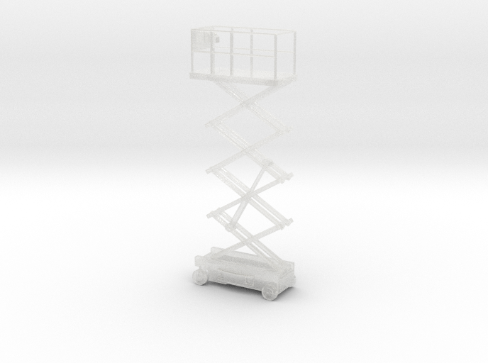 OO scale 1:76 scissor lift Raised