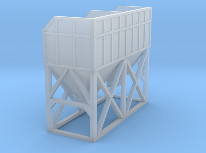 N Scale Concrete Plant Hopper 30mm