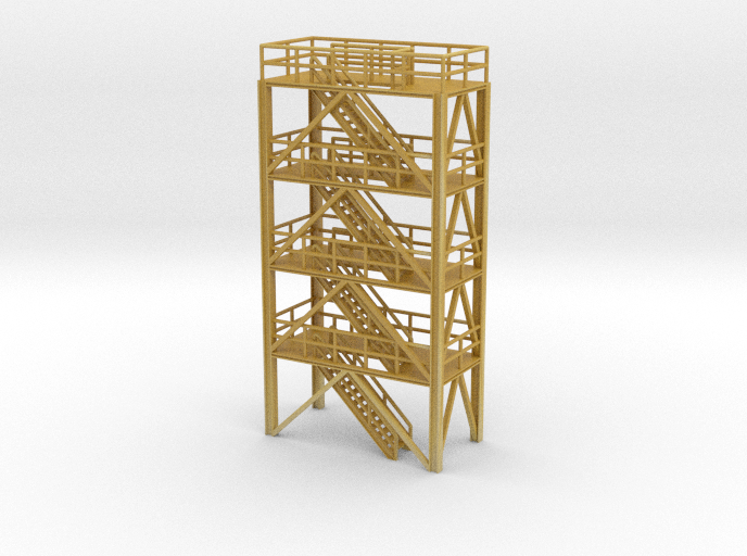 N Scale Refinery Stairs H72