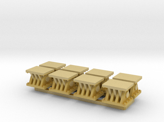 N Scale 8 Bridge Shoes #2