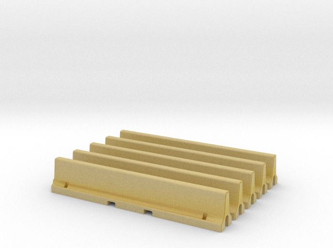 N Scale 5x Jersey Barrier