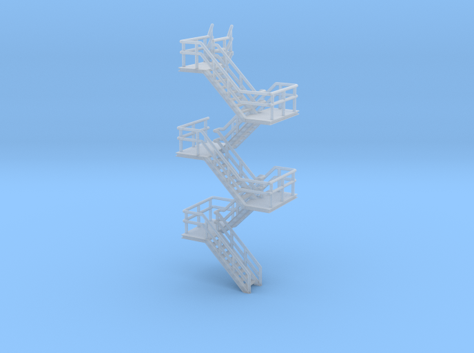 N Scale Concrete Plant Stairs 60.2mm