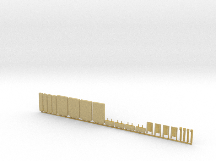 HO U-Bahn Platform Furniture 20pc