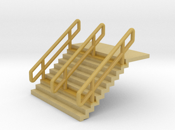 N Scale Stairs H12.5mm + 6mm Platform