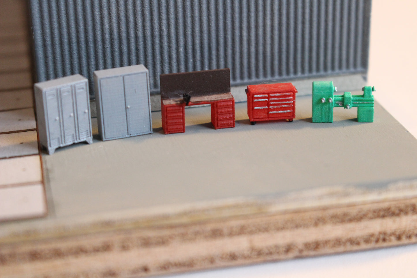 N Scale Workshop Interior Details