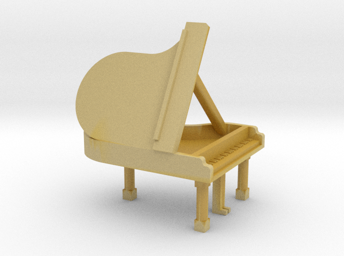 N Scale Grand Piano (Open)