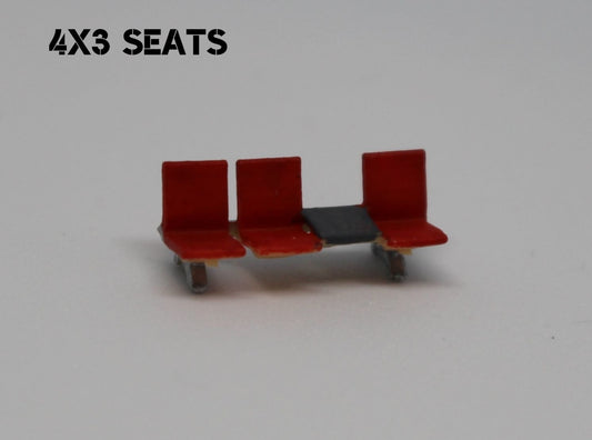 N Scale Waiting Room Seats 4x3