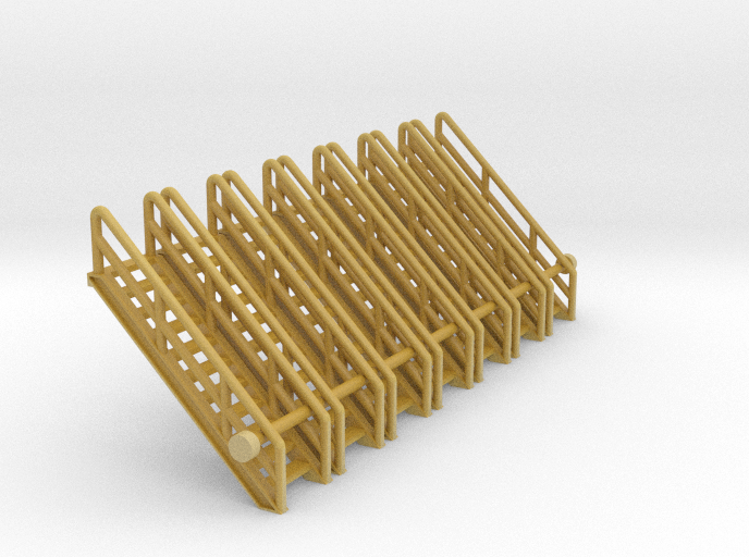 N Scale Stairs 11 (7pc)